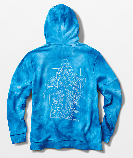 washed blue hoodie