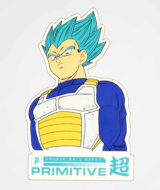 Primitive x Dragon Ball Super Vegeta Sticker | Zumiez
