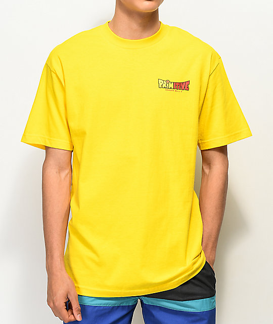 Primitive x Dragon Ball Z Circle Yellow T-Shirt | Zumiez