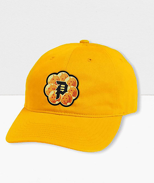 Primitive x Dragon Ball Z Dirty P Wish Gold Strapback Hat | Zumiez.ca