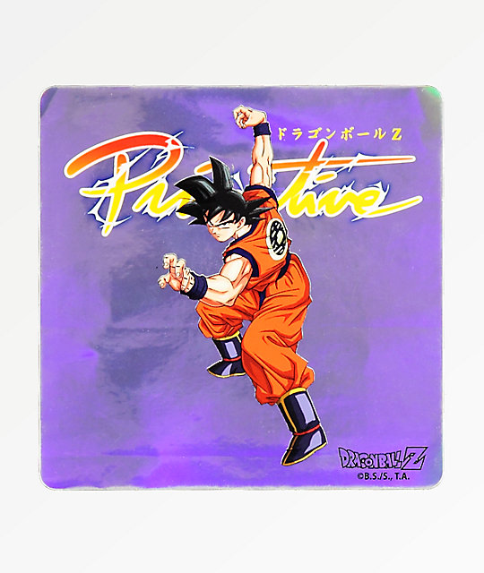 Primitive x Dragon Ball Z Nuevo Goku Sticker Zumiez