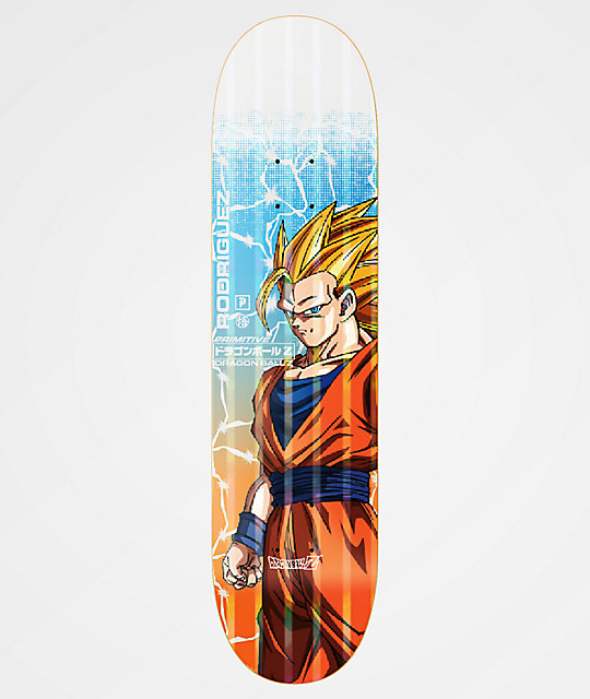 Primitive X Dragon Ball Z Rodriguez Goku Power Level 812 Skateboard Deck