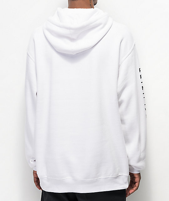 white hoodie