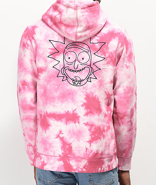 rick and morty sweatshirt pink