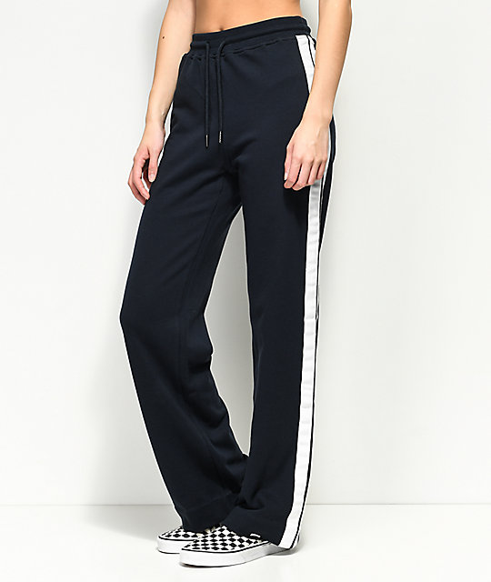 wide leg track pants