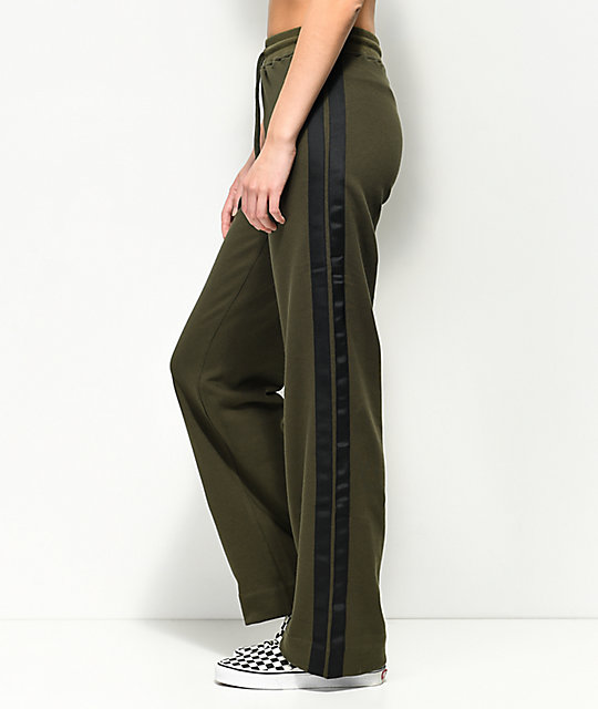 wide leg track pants womens