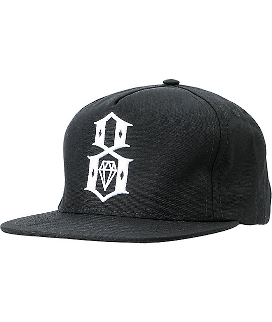 REBEL8 Logo Black Snapback Hat | Zumiez