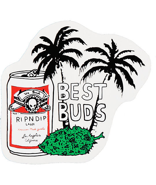 Download RIPNDIP Best Buds Sticker | Zumiez