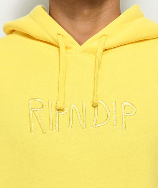 yellow rip n dip hoodie