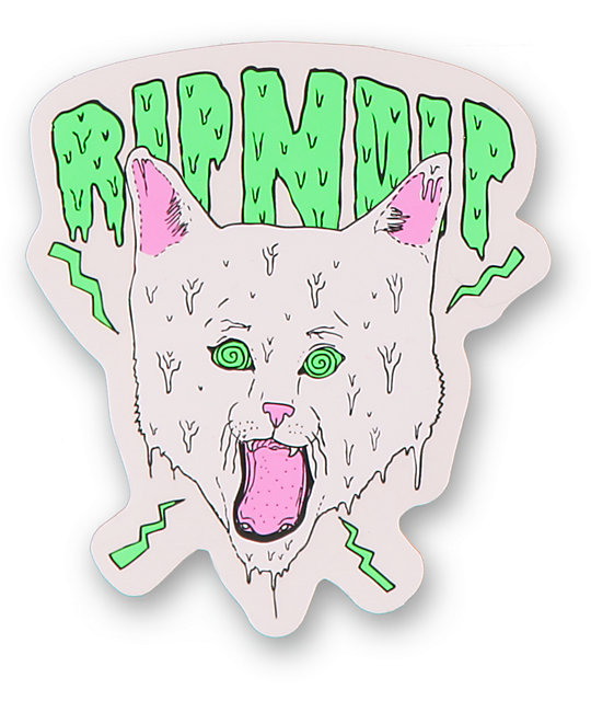 ripndip lord nermal sticker zumiez