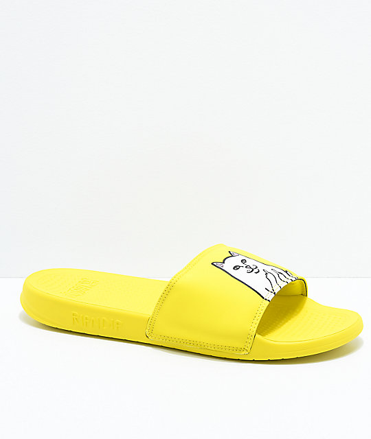 cheap yellow flip flops