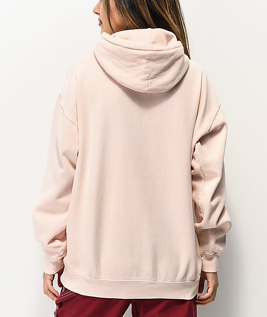 sudadera rosa claro