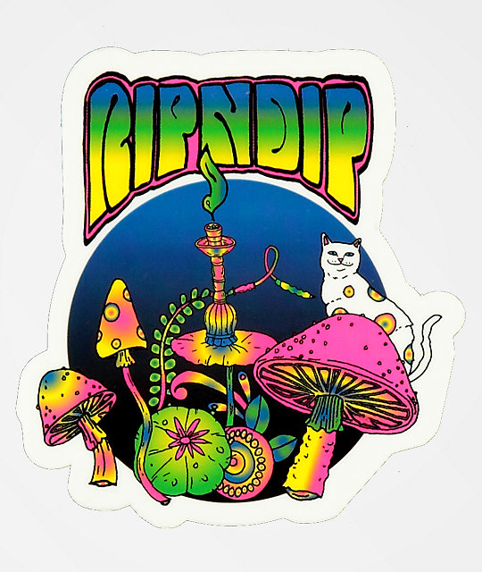 RIPNDIP Psychedelic Sticker Zumiez