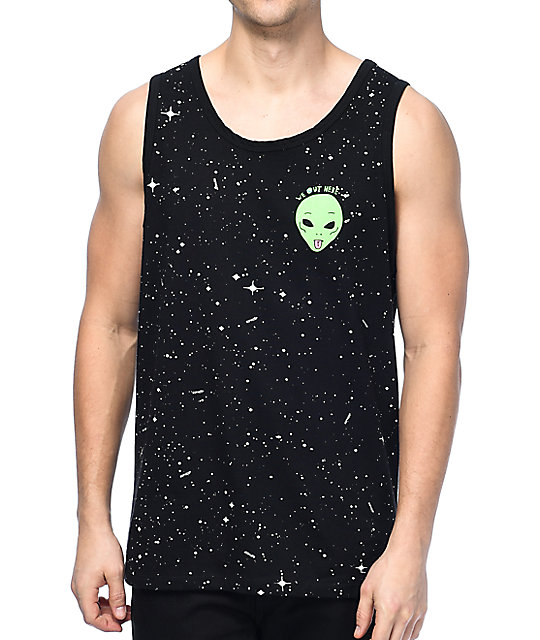 RIPNDIP We Out Here Space Black Tank Top | Zumiez