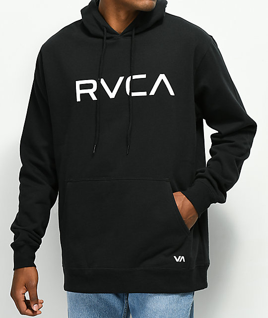 rvca hoodie black