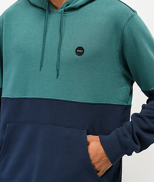 rvca blue hoodie