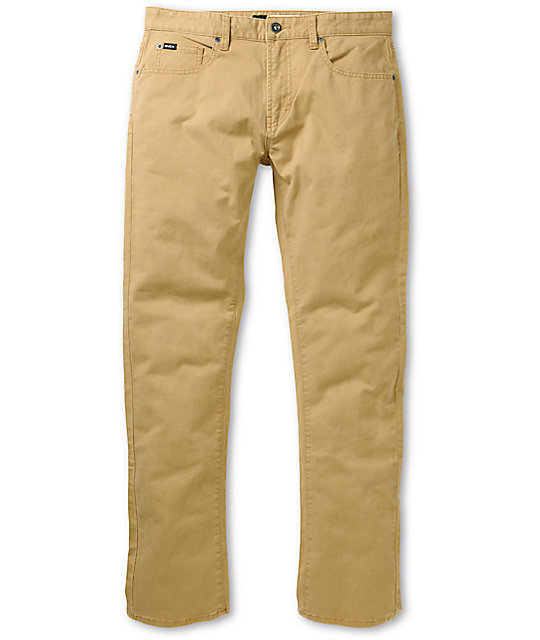 RVCA Daggers Khaki Twill Skinny Jeans | Zumiez