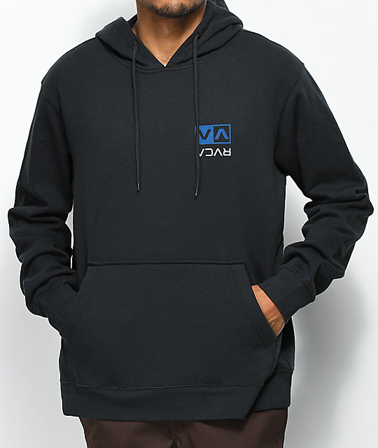 rvca blue hoodie