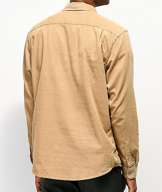 khaki corduroy shirt