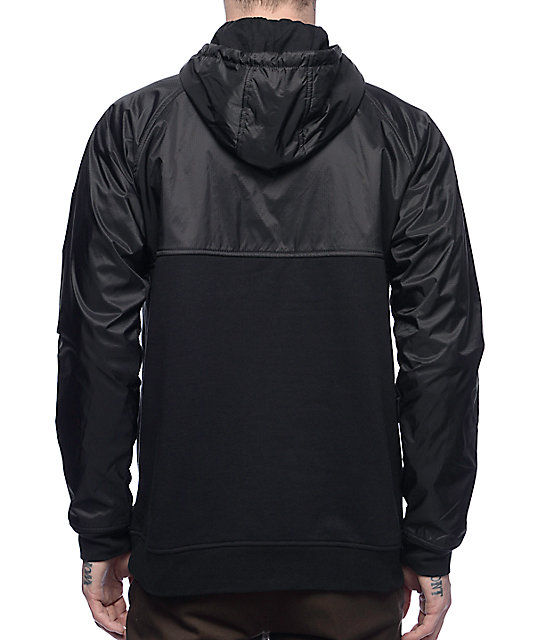 RVCA Function Black Anorak Fleece Jacket | Zumiez