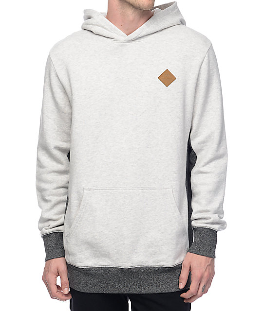 rvca hoodie grey