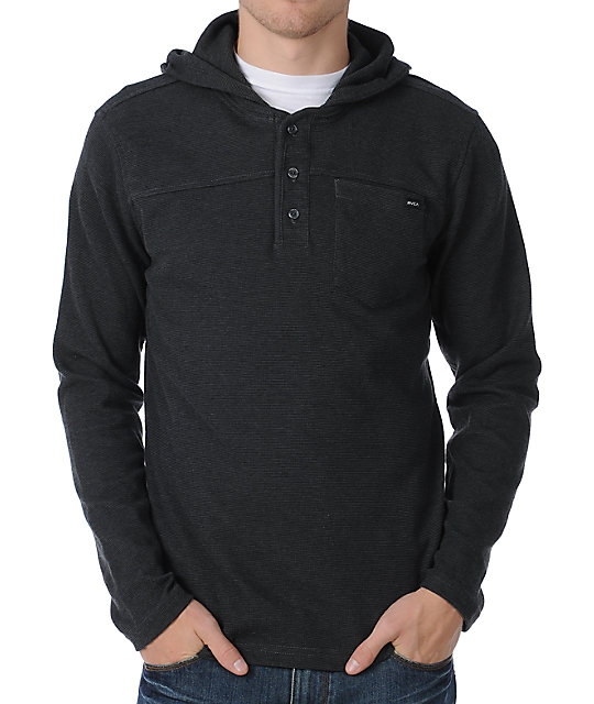 rvca hooded shirt