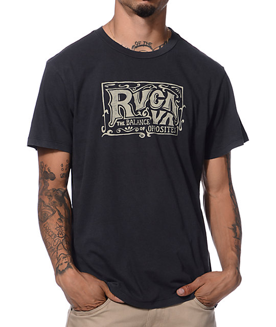 RVCA Old School II Black T-Shirt | Zumiez