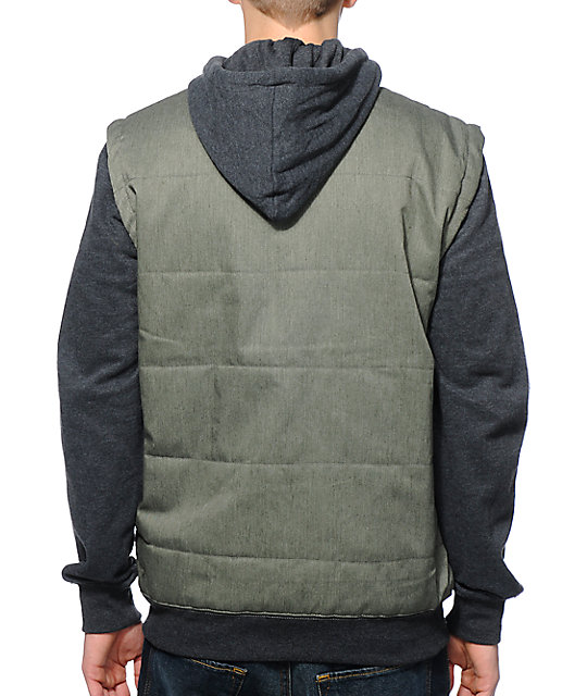 hoodie under vest