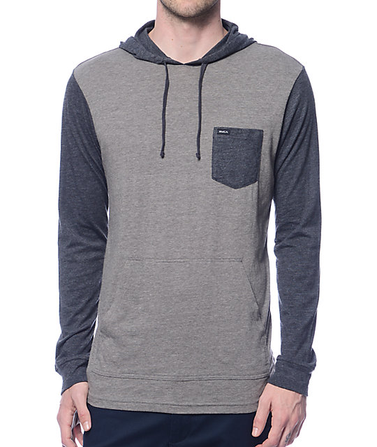 rvca hooded shirt