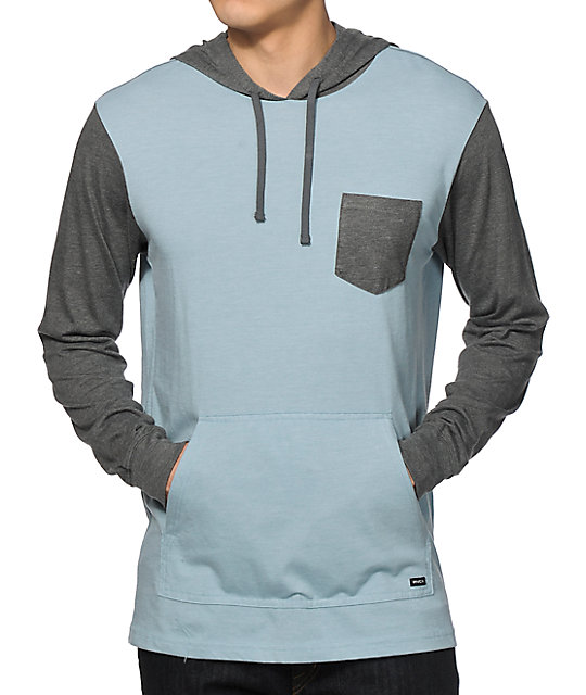 rvca hooded shirt