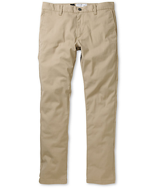 RVCA Stapler Khaki Skinny Pants | Zumiez