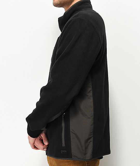 RVCA Mens Theros Fleece Zip Jacket