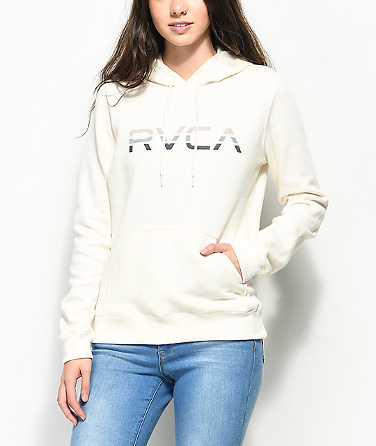 rvca white hoodie