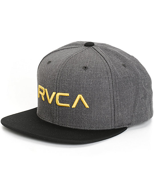 rvca twill snapback