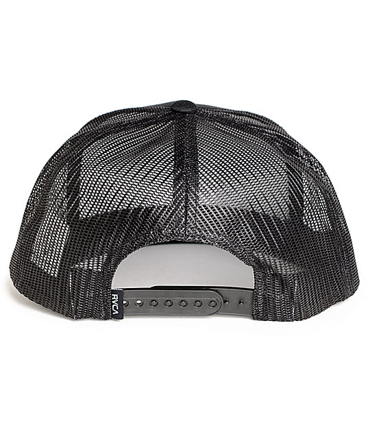 RVCA VA All The Way Black Trucker Hat | Zumiez