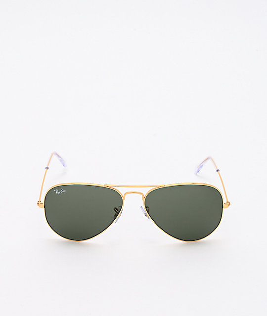 ray ban aviator green