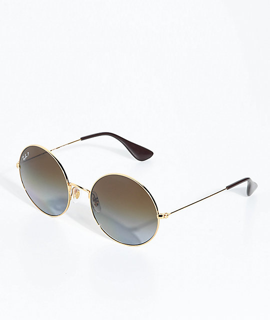 Ray-Ban Jajo Gold Sunglasses | Zumiez