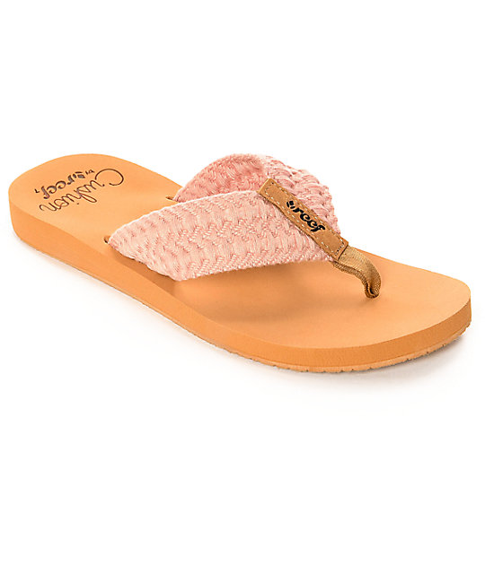 pink reef flip flops