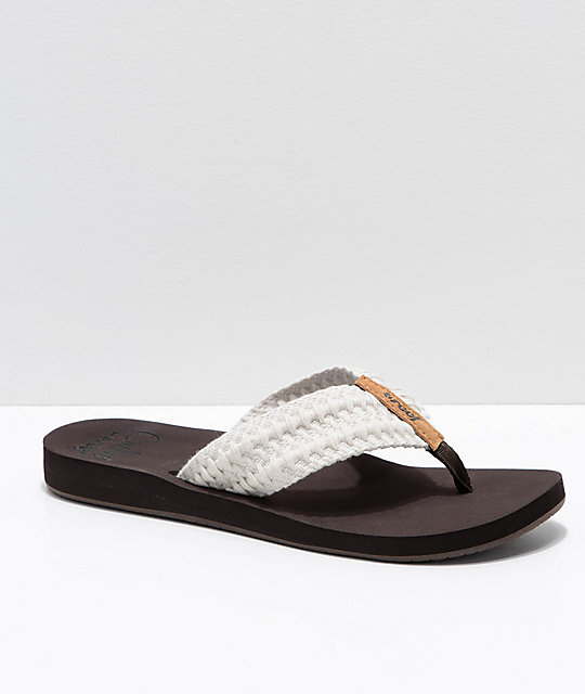 reef cushion threads flip flops