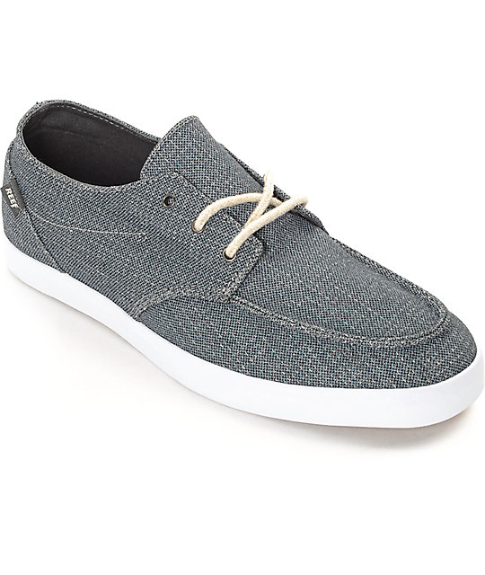 Reef Deck Hand 2 TX Charcoal & White Shoes | Zumiez