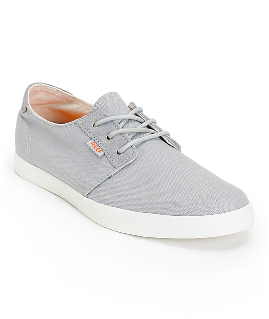 grey canvas shoes