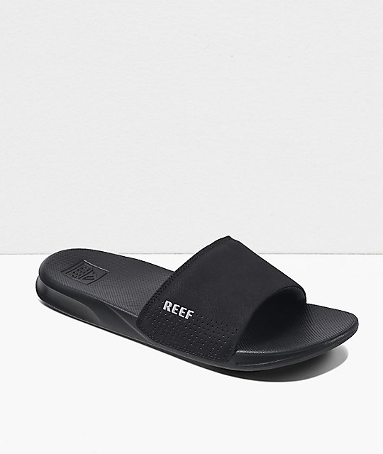 Reef One Black Sandals Zumiez