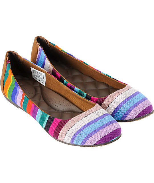 Reef Tropic Bella Costa Color Stripe Slip On Shoes | Zumiez