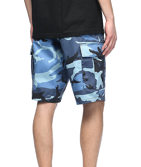 Rothco BDU Blue Camo Cargo Shorts | Zumiez