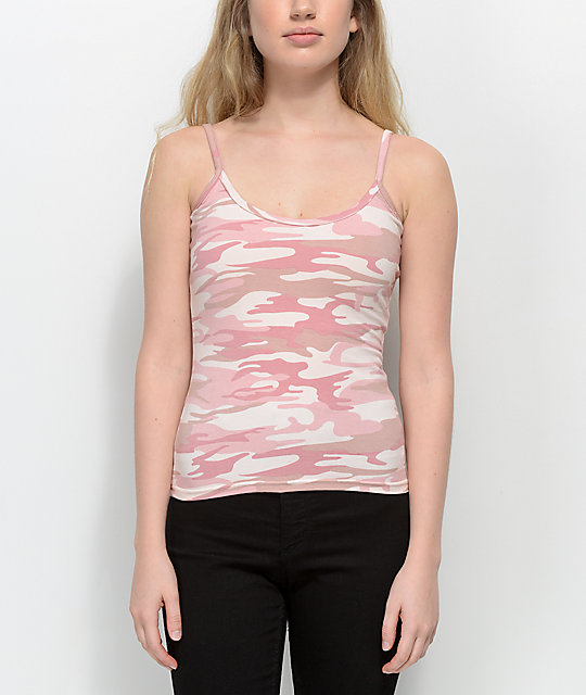 Download Rothco Baby Pink Camo Tank Top | Zumiez