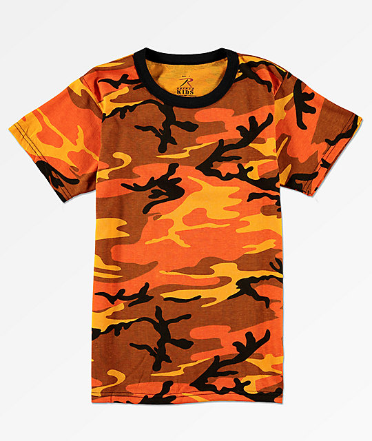 orange camo shirts