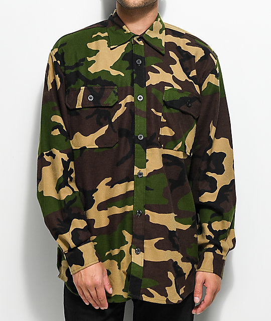 Rothco Extra Heavyweight Camo Flannel | Zumiez