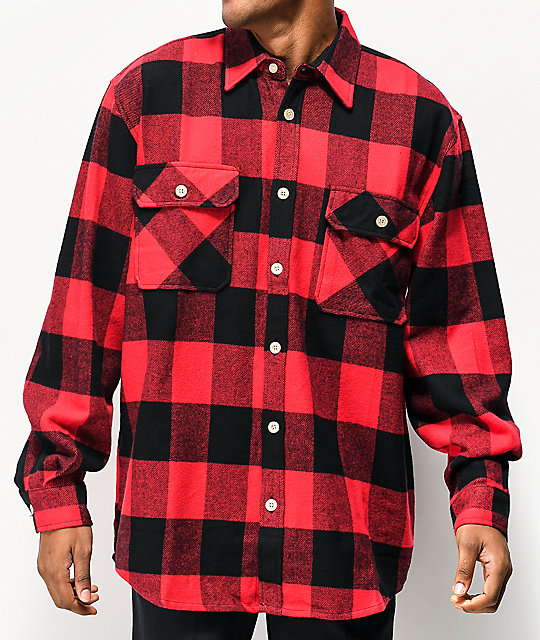 baby boy red and black flannel shirt