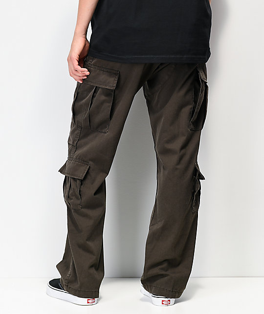 baggy brown cargo pants