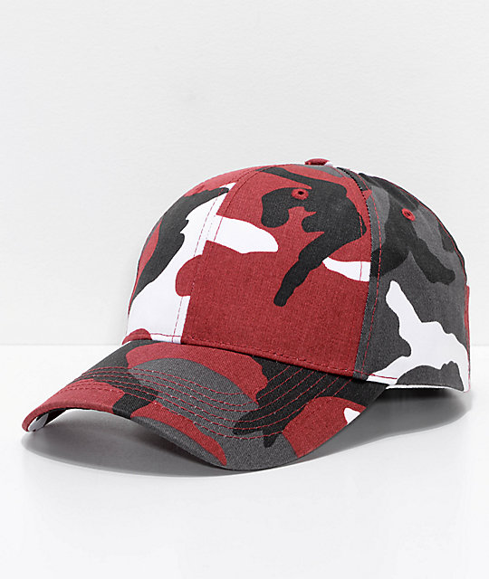 red camo hat